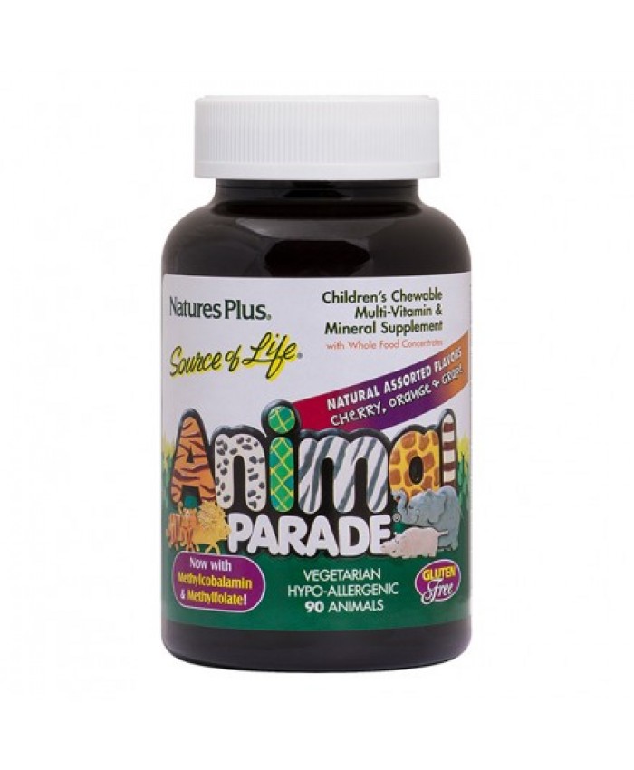 Nature's Plus Animal Parade Assorted Flavors 90 μασώμενες ταμπλέτες